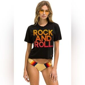 NEW Avaitor Nation Women’s Faded Rock And Roll Tee Size XS Sold Out 🎸🌅